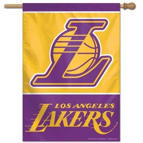 LOS ANGELES LAKERS HOUSE FLAG WALL BANNER 28"X40" NBA LICENSED USA SELLER Cover