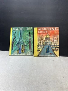 Ludwig Bemelmans 'Madeline/M's Rescue/M & the Bad Hat' x3 Sphere Book paperbacks - Imagen 1 de 5