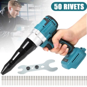 Cordless Electric Blind Rivet Gun Automatic Pop Gun for Makita 18V Hand Tools - Picture 1 of 15