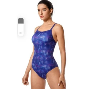 Syrokan Damen Einteiler Badeanzug Sport Wettkampf Racerback Sport A-325 - Bild 1 von 5