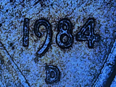 1984 D Penny Error Double Die Obverse, Extremely Rare One Of A Kind Variety Coin - Image 1 of 4