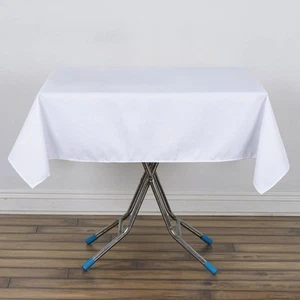 SQUARE Premium Polyester Tablecloths 54" Restaurant Catering Home Party SALE - Picture 1 of 99