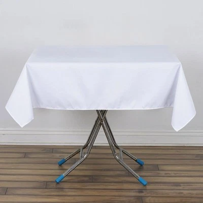 SQUARE Premium Polyester Tablecloths 54" Restaurant Catering Home Party SALE - Image 1 of 2