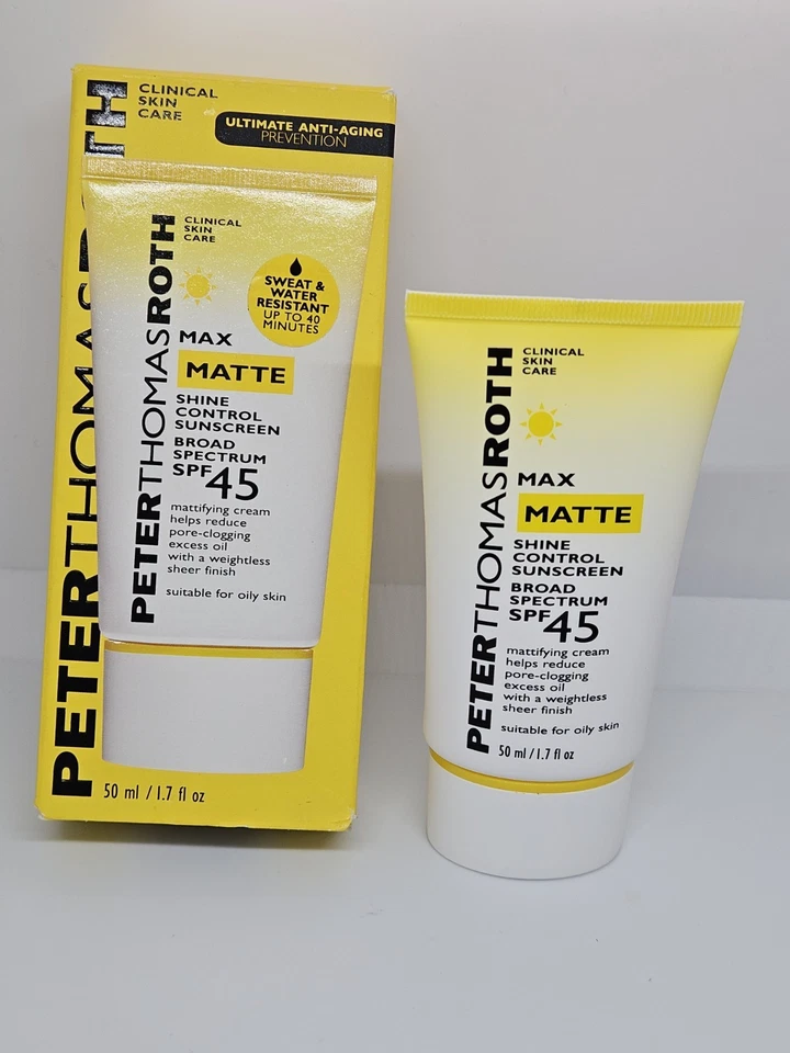 Protector solar Peter Thomas Roth Max mate control brillo FPS 45 amplio espectro 1,7 OZ Foto 1 de 2