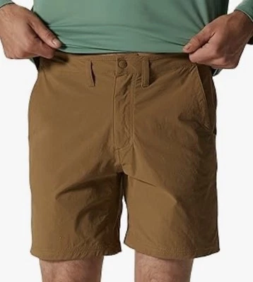 $75 Pantalones Cortos de Trek Mountain Hardwear Para Hombre Basin - Corozo Nuez Marrón - 33W - NUEVOS con Etiqueta Foto 1 de 4