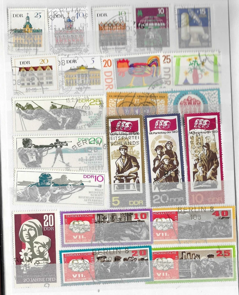 Germany/DDR Set 1967#250824 (U/M, see scan) 22 stamps. High quality, low price. - Image 1 of 1