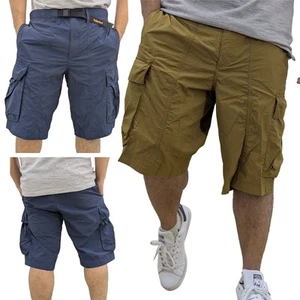 TIMBERLAND Mens Cargo Shorts Quick Dry Summer Half Pants Solid Color W30-W36 New - Picture 1 of 31