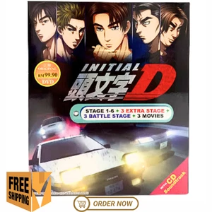 DVD INITIAL D (Stage 1-6)+3 Movies+Extra COMPLETE SET English Dub - Picture 1 of 2
