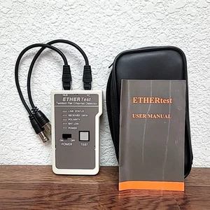 Vintage Ethernet Tester Twisted Pair Network Cable Tool w/ Carry Case - Picture 1 of 9