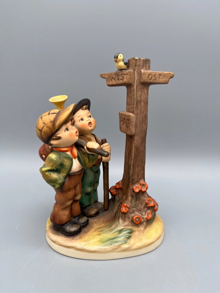 Hummel Figurengruppe Nr. 331 "am Scheideweg" 1984 Stempel Signatur - Bild 1 von 4