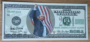 Trump Assassination Attempt 2024 Novelty Bill Make America Great Again Money - Picture 1 of 2
