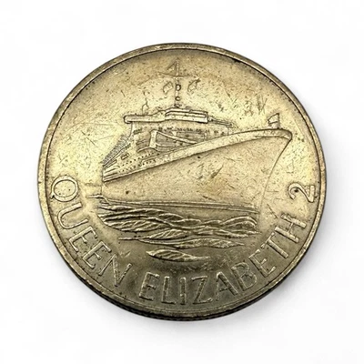 The Sportsman London Queen Elizabeth II Vintage Casino Souvenir Comm. Coin Token - Image 1 of 2
