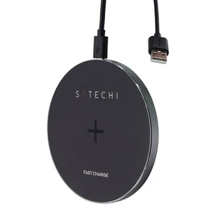 SATECHI sans Fil Pad Chargeur Avec Rapide Charge - Espace Gris (ST-WCPM) - Photo 1 sur 3