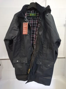 Öljacke Wachsjacke Navyblau Größe S - Made in England - Ashby NEU - Bild 1 von 5
