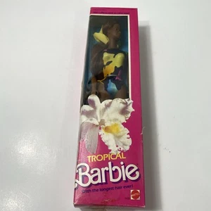 Barbie Tropical 1985 bambola afroamericana Mattel #1022 nuova con scatola - Foto 1 di 9