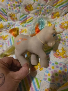 G1 My Little Pony BOUQUET 1987 Cepillo N Crecer ¡Funcionando! Pelo largo unicornio blanco  - Imagen 1 de 10