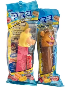 Dispensadores Pez Miss Piggy Pez & Fozzie Bear Pez en bolsas para violonchelo NUEVO - RETIRADO - Imagen 1 de 1