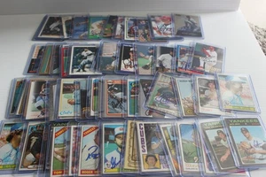 Lot 60 handsignierte Baseballkarten Sammlung 60er - 2000er Jahre siehe Fotos - Bild 1 von 6