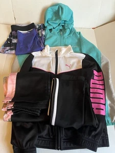 Lot Of 5 Girl Clothing Columbia, Puma, Nike & Adidas Jackets & Pants Size 6x - Picture 1 of 13