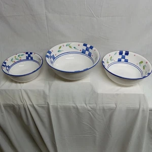 Vintage Nesting Mixing Bowls 3 Certified International Corp. Made In Portugal - Picture 1 of 8