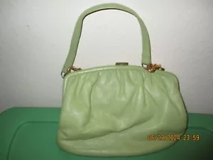 Ingber Vintage Pistachio Green Womens Purse - Picture 1 of 4