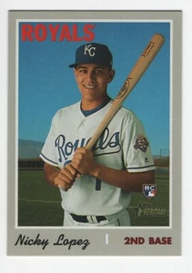 2019 Topps Heritage Baseball Rookie Nicky Lopez Kansas City Royals #542 - Bild 1 von 7