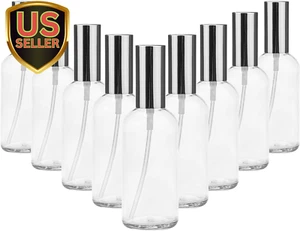 12 Pack 100Ml / 3.4 Oz. Clear Glass Spray Bottles for Perfume, Essential Oils... - Picture 1 of 1