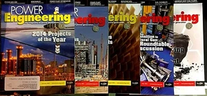 POWER ENGINEERING MAGAZINE POWER GENERATION 5-BOOK LOT FROM 2014-2015 PennWell - Picture 1 of 2