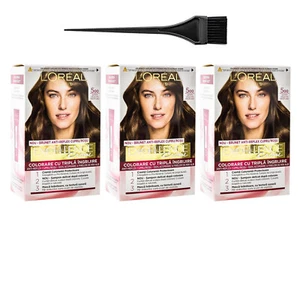 L'Oréal Excellence 500 Light Brown Grey Coverage Salon Quality Hair Dye 3-Pack - Picture 1 of 6