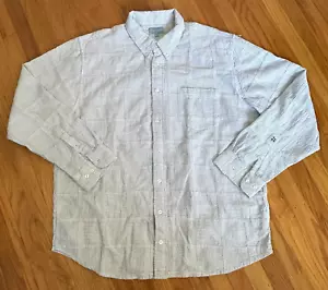 Castaway Nantucket Island Button Down Shirt Seersucker XL Madras Patchwork Blue - Picture 1 of 21