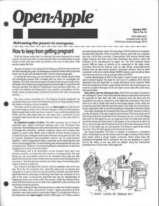 Open-Apple Newsletter, January 1987, Apple II II+ IIe IIc IIgs - Picture 1 of 3