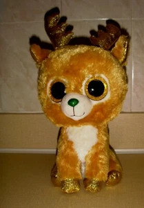 TY BEANIE BOO'S GLITZERNDES WEIHNACHTSRENTIER 11 ZOLL MEDIUM PLÜSCH NICHT MEHR PRODUZIERT GLITZER - Bild 1 von 5