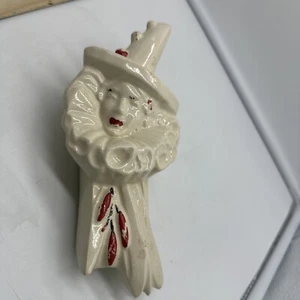 Vintage Original 40er Jahre McCoy Clown oder Narr Wandtasche. Ansehen! - Bild 1 von 8