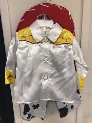 Disney Store Toy Story Jessie Cowgirl 3pc Costume Pants White Shirt Red HAT Baby - Image 1 of 4