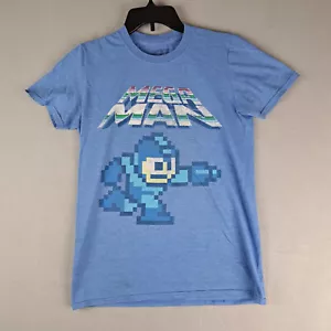 T-shirt Capcom Mega Uomo Taglia S Blu Manica Corta Grafica - Foto 1 di 12