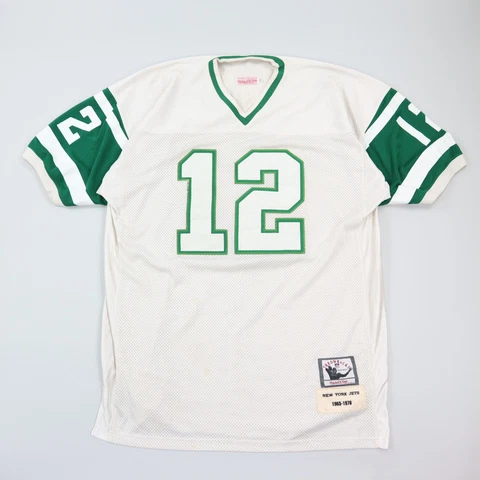 Authentic Mitchell & Ness NFL New York Jets Joe Namath Football Jersey 1965-76 Cover