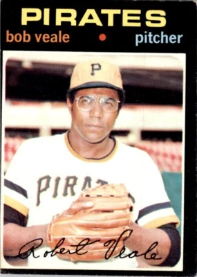 1971 Topps Baseball Card Bob Veale Pittsburgh Pirates #368 - Image 1 of 2