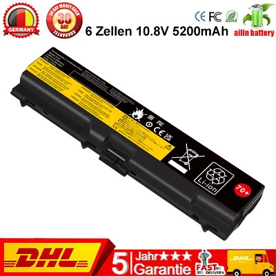 Akku für Lenovo ThinkPad T430 T530 L430 L530 W530 T430i T530i 45N1001 5200mAh DE - Bild 1 von 4