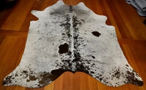 Cowhide - A Bold and Beautiful Tri Colour Speckle Park - A Premium Cowhide Rug - Bild 1 von 10