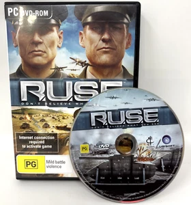 RUSE PC DVD ROM Game Ubisoft Thick Case Complete Book & CD R.U.S.E USA Seller - Picture 1 of 8