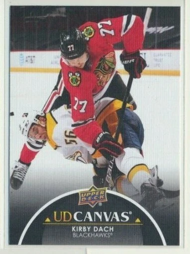 2021-22 Upper Deck Series 1 Black Canvas C17 Kirby Dach Chicago Blackhawks - Image 1 of 1
