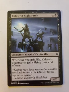 MTG Magic The Gathering Card Kalastria Nightwatch Creature Vampire Warrior Ally  - Picture 1 of 2