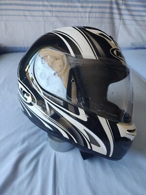 HJC Helme Motorradhelm Größe S/56 - Schwarz/Weiß (FG-15) - Bild 1 von 4