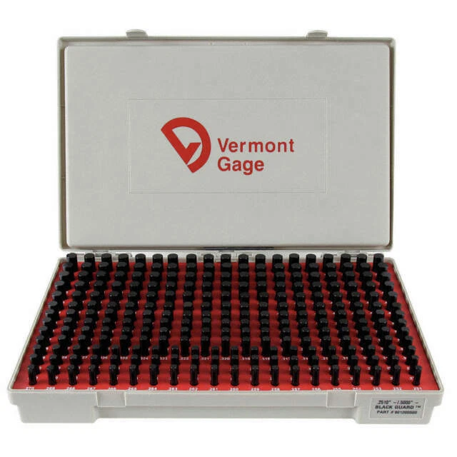 Vermont Gage Oxide-coated Pin Gauge Set - Black (901200500)