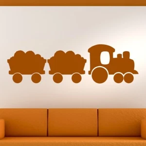 Pegatina artística de pared de tren de máquina de vapor para niños (AS10140) - Imagen 1 de 2