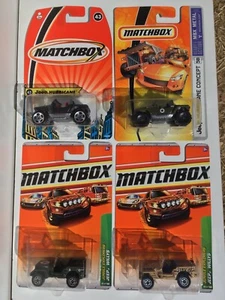 Lot of (4) Matchbox Jeep Hurricane & Jeep Willys Diecast. New in Package. - Picture 1 of 9