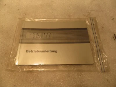 Originale BMW E30 Betriebsanleitung von 1986, 01409750760 - Bild 1 von 4