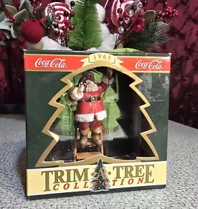 Limited Edition Coca Cola Trim-A-Tree 1965 SANTA & Lights Ornament Sundblom - Picture 1 of 10