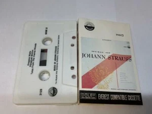 MUSIC OF JOHANN STRAUSS Audio Tape EVEREST COMPATIBLE CASSETTE DOLBY 3123 - Picture 1 of 4