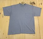 TOUGH T - Vtg Wear Guard Light Blue Plain Blank Pocket T-Shirt, Mens XL